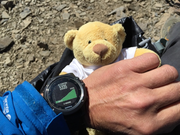 And my watch says 5,335m, or 17,600 feet.